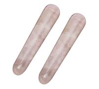 Uikdjgu 2X Natural Rose Quartz Crystal Yoni Gemstone Rocks Massage
