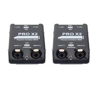 Uikdjgu 2X New 2-Way Audio Isolator, Audio Current Eliminator, XLR 6.5, Permalloy Isolator, Mixer Live Broadcast