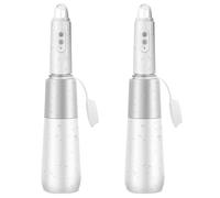 Uikdjgu 2X Portable Bidet, Travel Bidet, Rechargeable Portable Bidet, Mini Handheld Portable Bidet Sprayer with Travel Bag White