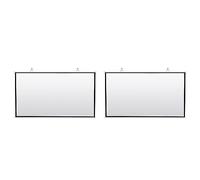 Uikdjgu 2X Portable Projector Screen for Home Theater Outdoor HD White Foldable Anti-Crease (60Inch)