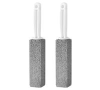 Uikdjgu 2X Toilet Brush, Pumice Toilet Cleaning Brush Toilet Bowl Stains Yellow Dirt Pumice Stone Brush, Bathroom Crevice Brush