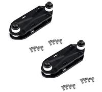 Uikdjgu 2X Waterborne Rail Adapter Surfskate Truck Fits Any Board - Carve & Cruise Like A Surfboard,Rail Adapter,Black