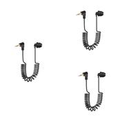 Uikdjgu 3 Pcs 3.5mm Spring Earphones Single Side Headphones Earbuds Wired Headset for Mobile Phone MP3 Computer