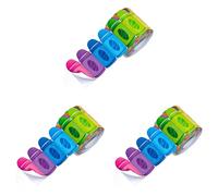 Uikdjgu 3 Roll 59 Feet Self Adhesive Bulletin Board Borders,Crayon Pattern Rolled Border Trim Sticker for School Classroom Decor