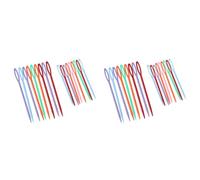 Uikdjgu 36 Pcs Plastic Hand Sewing Yarn Darning Tapestry Needles Craft 9.3cm; 7cm Each 18Pcs