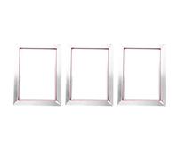 Uikdjgu 3X A3 Screen Printing Aluminum Frame 31X41cm with White 43T Silk Print Polyester Mesh for Printed Circuit Boards