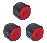 Uikdjgu 3X Bicycle Taillights, Smart Automatic Brake Sensor Lights,Rechargeable Waterproof Riding Taillights