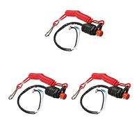Uikdjgu 3X Boat Motor Emergency Kill Stop Switch for/Outboard Stop Kill Switch Cut Off Switches