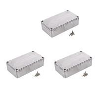 Uikdjgu 3X Diecast Aluminium Electronics Project Box Case Enclosure Instrument Waterproof, Standard 1590B 112X60X31mm