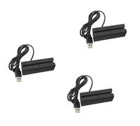 Uikdjgu 3X MSR90 USB Magnetic Strip Card Reading Machine Card Reader Stripe 3 Tracks Mini Swiper for USB PC