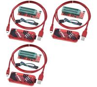 Uikdjgu 3X PICKIT3 Programmer + PIC ICD2 PIC Kit 2/3 Programming Adapter Universal Programmer Seat FZ0508