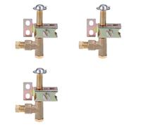 Uikdjgu 3X Pilot Burner One Way Flame Bracket Can Have Natural or LP Gas 2 Hole Propane/Butane Heavy Pilot Assembly