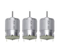 Uikdjgu 3X RS380 DC 1.5-18V 30000RPM Mini Motor 38X28mm for RC Model Toys DIY, Silver