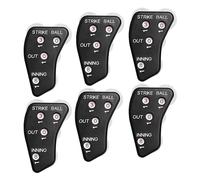 Uikdjgu 4 Wheel Baseball Umpire Clicker-Umpire Indicator Gear-Practical Baseball Counter Clicker for Scorekeeper Recording Outs