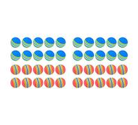 Uikdjgu 40 Pcs Golf BallsSoft Foam Garden Golf Balls Practice Golf Balls Sponge Rainbow Golf Balls for Indoor Outdoor