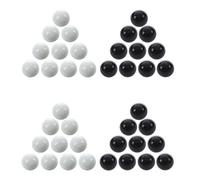 Uikdjgu 40 Pcs Marbles 16mm Glass Marbles Knicker Glass Balls Decoration Color Nuggets Toy Black and White