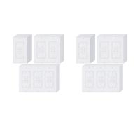 Uikdjgu 40Pcs Wall Insulation Outlet Insulators Sealers,Electrical Outlet Insulation Pads for Wall, Light, Switch Socket