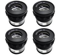 Uikdjgu 4pcs 10X Stand Measuring Magnifier Scale Loupe Magnifying Glass 10X with Scaled Magnifier
