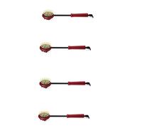 Uikdjgu 4pcs 17.5 inch Long Black Red Plastic Back Knock Scratcher Relaxing Massage Hammer
