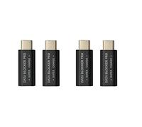 Uikdjgu 4PCS USB Type-C Data Blocker USB-C Juice Jack Adapter Support Quick Charge(50V/5A) Stop Data Theft (Black)