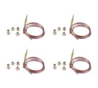 Uikdjgu 4set 900mm Gas Stove Universal Thermocouple Kit M6X0.75 with Spilt Nuts (20) Replacement Thermocouple