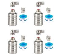 Uikdjgu 4X Float Valve,1/2 Inch to 3/4 Inch Water Float Valve, Stainless Steel Fully Automatic Water Level Control Float Valve