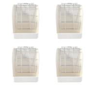 Uikdjgu 4X Grass Frame Hay Feeder Manger Rack for Guinea Pig Fixed Flip-Up Holder Grass Basket