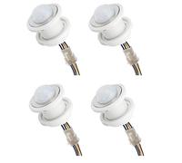 Uikdjgu 4X Mini Motion Sensor Light Switch 110-220V PIR Sensor Smart Detection Time Delay Adjustable Infrared Induction Detector
