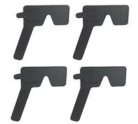 Uikdjgu 4X Professional Ophthalmic Lorgnette 17 Pinhole Black Plastic Vision Test Eye Occluder