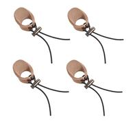 Uikdjgu 4X Thicken Cow Leather Thumb Finger Tip Protector Guard Ring Tab Leather Hunting Practice Archery Pull Bow Glove New