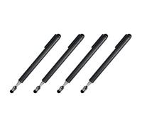 Uikdjgu 4X Universal Telescopic Stylus Pen for Touch Screens,Retractable Pointer Stick & Stylus with Special Flocking Tip(Black)