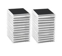 Uikdjgu 50 PCS Coin Capsules,Coin Snap Holders with 5 Sizes Black Gaskets 20/25/30/35/40mm, Clear Coin Cases for Coin Collection