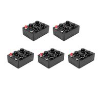 Uikdjgu 5X 0-9999 Ohm Simple Resistance Box Variable Decade Resistor Teaching Instrument