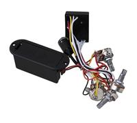 Uikdjgu 5X 2 Band Active Guitar EQ Equalizer Preamp Circuit Pickup Black