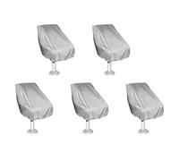 Uikdjgu 5X Boat Seat Cover, Outdoor Waterproof Pontoon Captain Boat Bench Chair Seat Cover, Chair Protective Covers