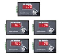Uikdjgu 5X PWM DC Motor Speed Controller 6-60V 30A with Digital Display & Robust PCB - Perfect for Various Machines