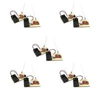 Uikdjgu 5X STEM Kits, Learn Morse Code, Build A Telegraph Machine, Electric Circuit Experiment, Electricity Kit(No Battery)