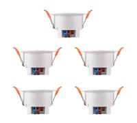 Uikdjgu 5X Tuya ZigBee MmWave Human Presence Sensor with Luminance Microwave Radar Detection PIR Motion Sensor Celling Mount