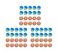Uikdjgu 60 Pcs Golf BallsSoft Foam Garden Golf Balls Practice Golf Balls Sponge Rainbow Golf Balls for Indoor Outdoor