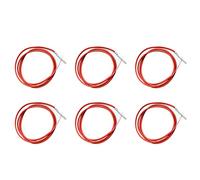 Uikdjgu 6X 2 Wire PT1000 Temperature Sensor Thermistor Silicone Gel Coated 1.5Meters Probe 45mm x 5mm -50-180 Centigrade RTDs