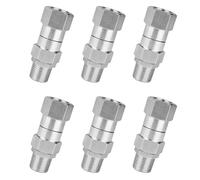 Uikdjgu 6X High Pressure Washer Swivel Joint 3/8 Inch Pressure Washer Hose Fittings 360 Degree Rotation Connector Car Washing