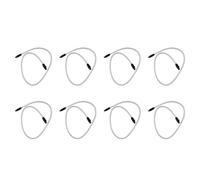 Uikdjgu 8pcs 50CM 3.0 III SATA3 7Pin Data Cable 6Gb/S SSD Cables HDD Hard Disk Data Cord with Nylon Sleeved Premium Version