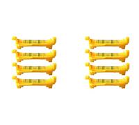 Uikdjgu 8Pcs String Level Hanging Line for Leveling Surveying, Building Trades, Bricklaying, Etc. (Yellow)