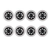 Uikdjgu 8X Black White Plastic Core Foam Cartwheel Casters