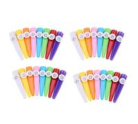 Uikdjgu 96 Pieces Plastic Kazoos 8 Colorful Musical Instrument, Good Companion for Guitar, Ukulele, Violin (96 Pieces)