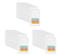 Uikdjgu A6 Binder Pockets 36PCS No Zipper Envelopes for Budgeting,6-Hole Zipperless Binder Pouches Envelope for A6 6-Ring Binder