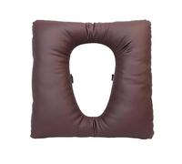 Uikdjgu Commode Seat Cushion for Elderly PU Cover with Fixing Straps for Seniors Shower Chair Seat Brown