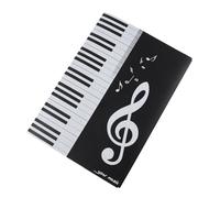 Uikdjgu Expandable 4 Pages Music Folder A4 6 Pockets Sheet Storage Big Piano Score Clip Folder