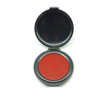 Uikdjgu Fingerprint Ink Pad No-Wash Quick-Drying Portable Quick-Drying Ink Pad Red 1 PCS Plastic