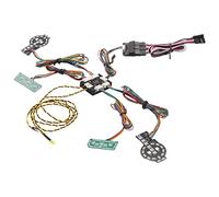 Uikdjgu Front Rear Linkage Lighting System LED Light Group for -4 2021 1/10 RC Crawler Car Upgrade Parts